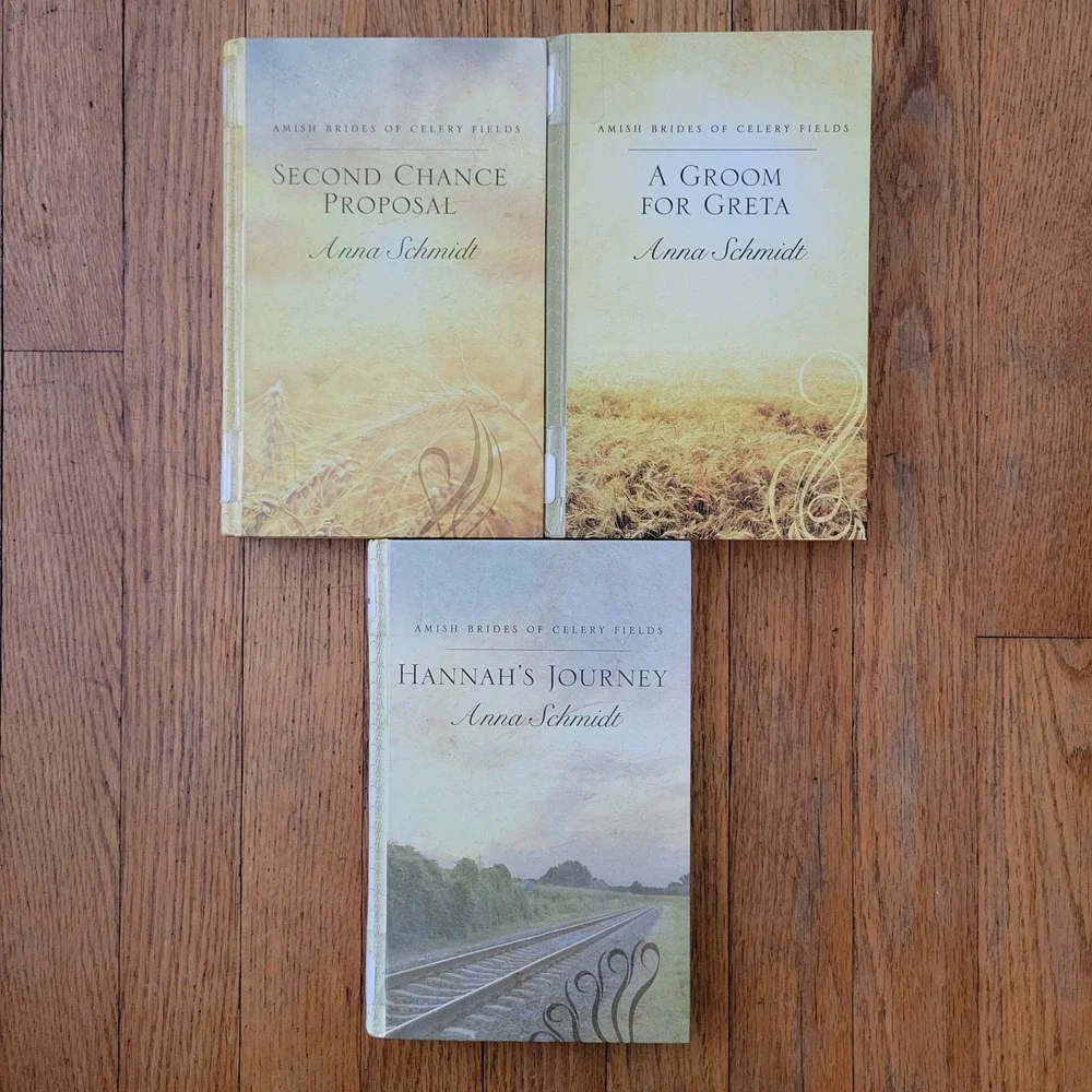 Anna Schmidt Amish Brides Celery Fields Large Print 3 Book Hardcover Christian